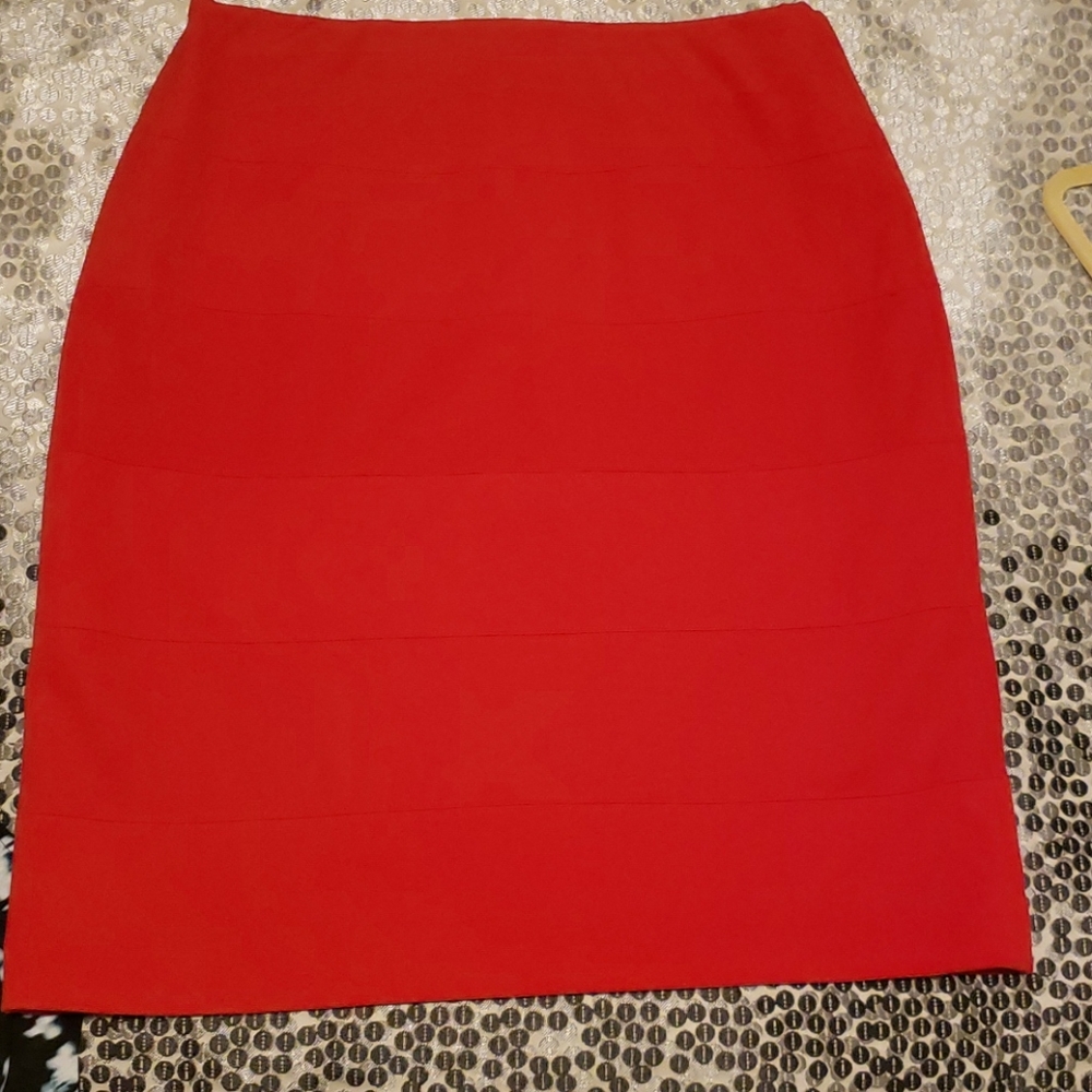 Alfani red pencil skirt